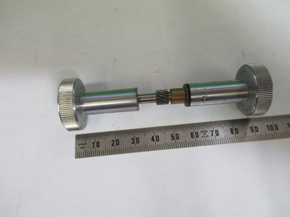 SPENCER AO SET of KNOBS STAGE ANTIQUE MICROSCOPE PART as pic T6-A-71