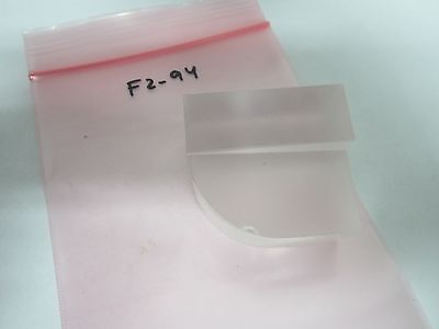 OPTICAL WEIRD SHAPE LENS ? PRISM ? [chipped on edge] LASER OPTICS BIN#F2-94