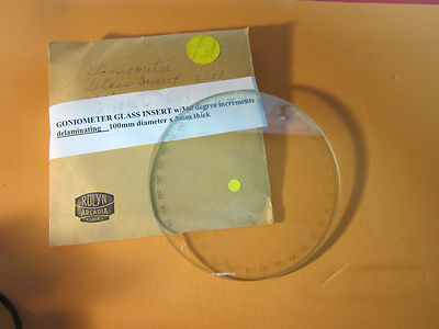 GONIOMETER PART GLASS INSERT 360 DEGREES [some delimitation]   BIN#16