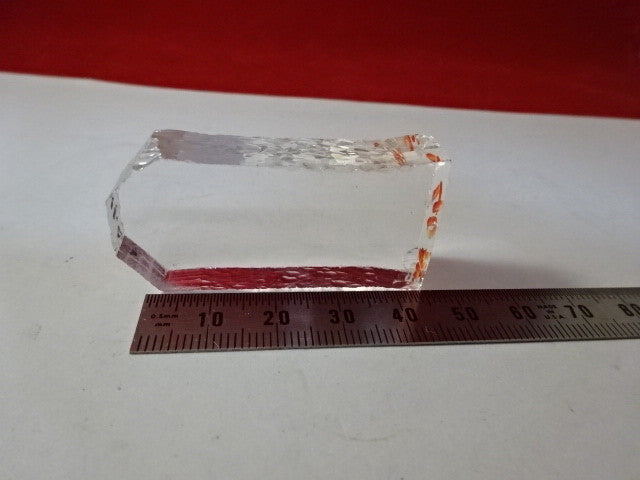 RARE COLLECTABLE Q FACTOR SLAB SYNTHETIC QUARTZ CRYSTAL FREQUENCY CONTROL W8-B22