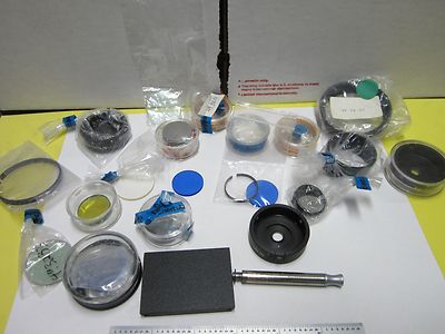 Lot Microscope Part Polyvar Reichert Leica Optical Filters Nice Optics