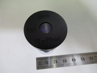 WILD HEERBRUGG SWISS 10xPhot EYEPIECE OCULAR MICROSCOPE PART AS PICTURED T6-A-48