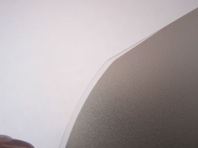 RARE SAPPHIRE WAFER SINGLE CRYSTAL COATED WITH PLATINUM 3000 ANGSTROMS  BIN#1C