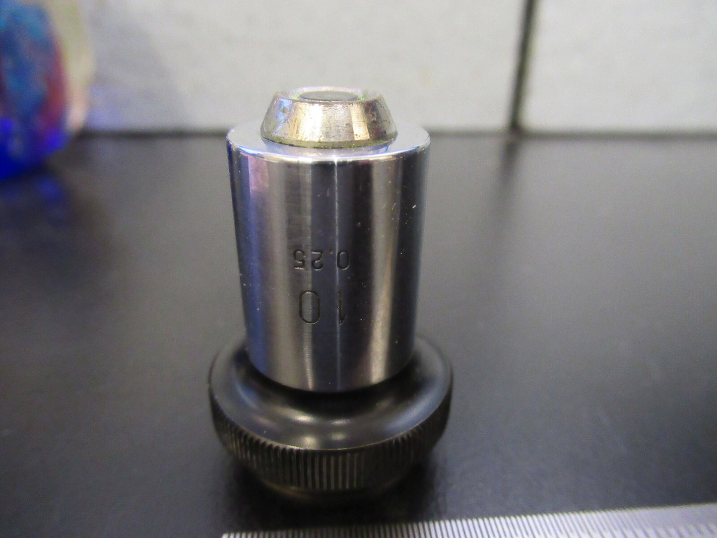 OLYMPUS JAPAN OBJECTIVE 10X LENS MICROSCOPE PART AS PICTURED G8-A-57