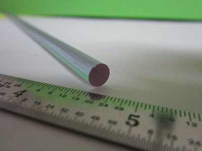 Optical Laser Rod Neodymium Doped Optics [chipped on edge]