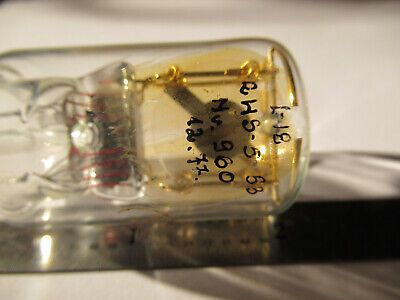ANTIQUE QUARTZ RADIO CRYSTAL RUSSIAN GLASS HOLDER FREQUENCY CONTROL #F4-A-82