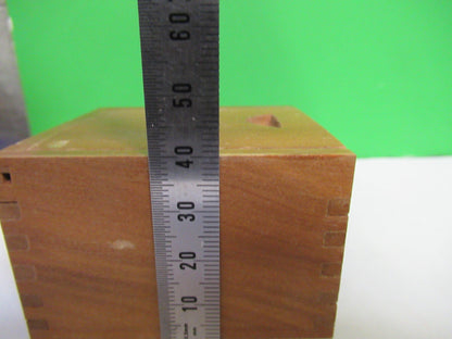 ANTIQUE LEITZ WETZLAR WOOD BOX ACCESSORY MICROSCOPE PART AS PICTURED X7-A-75