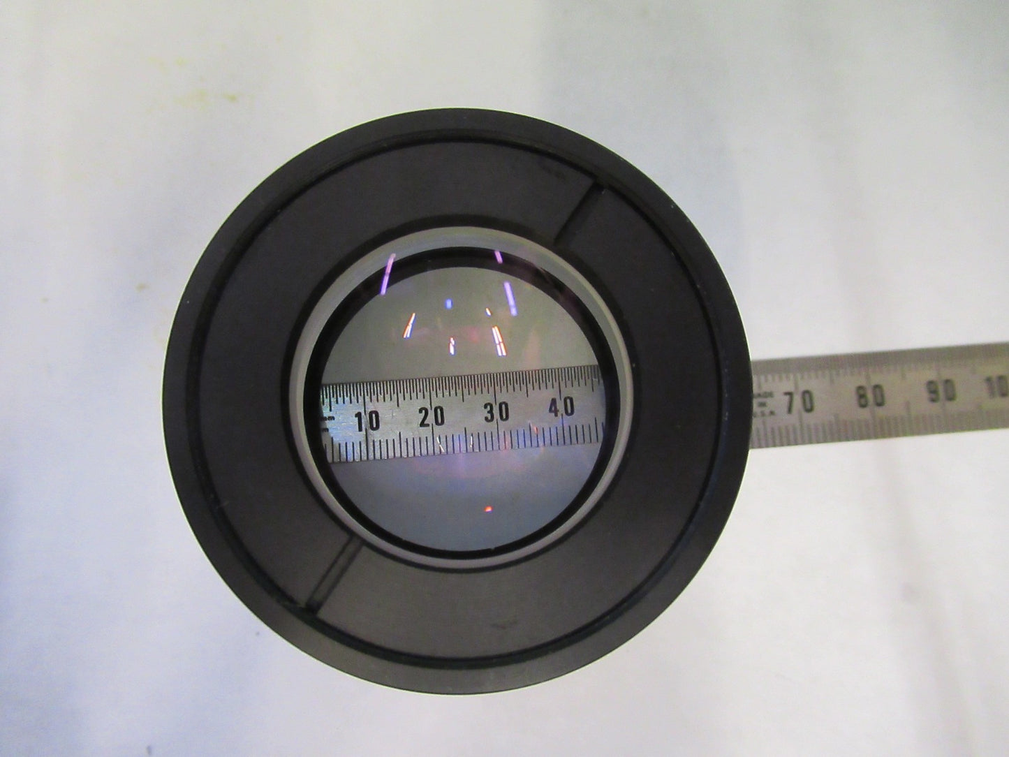 AUS JENA GERMANY MOUNTED LENS POLARIZER MICROSCOPE PART AS PICTURED V8-B-19