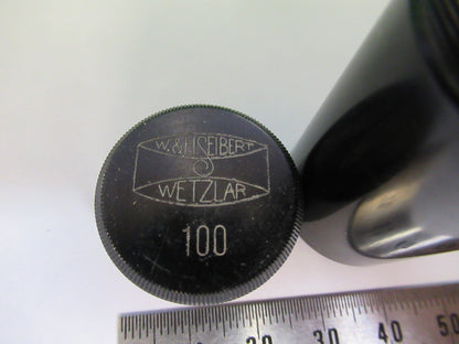 SEIBERT WETZLAR BRASS EMPTY CAN OBJECTIVE MICROSCOPE PART AS PICTURED U9-A-03