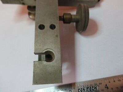 ANTIQUE ERNST LEITZ STAGE CLIPS MICROMETER XY MICROSCOPE AS PICTURED &7B-B-66