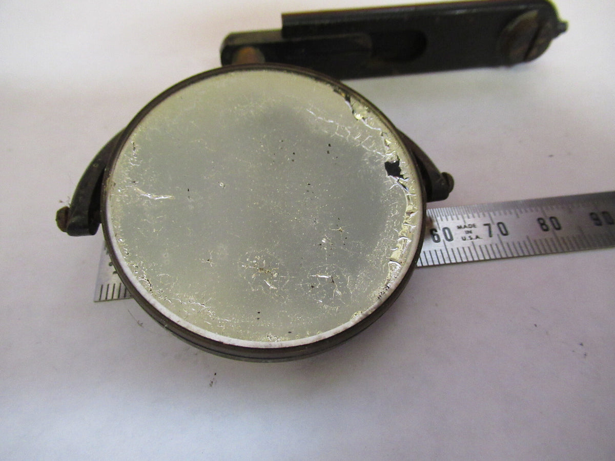 ANTIQUE BAUSCH LOMB MIRROR ASSEMBLY OPTICS MICROSCOPE PART AS PICTURED Y3-A-22