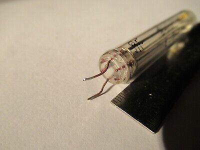 ANTIQUE QUARTZ RADIO CRYSTAL RUSSIAN GLASS HOLDER FREQUENCY CONTROL #F4-A-80