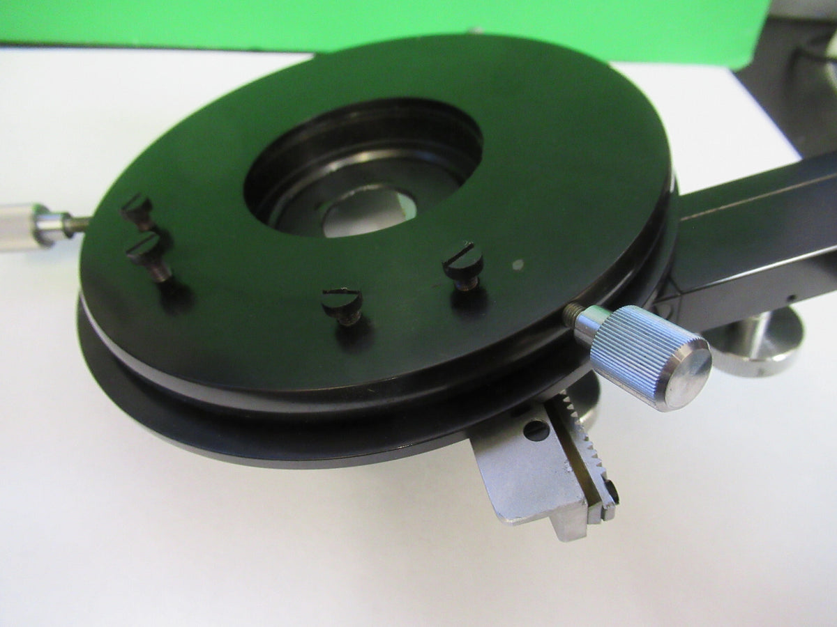 CARL ZEISS POL ROTABLE STAGE TABLE MICROSCOPE PART AS PICTURED F3-B-02