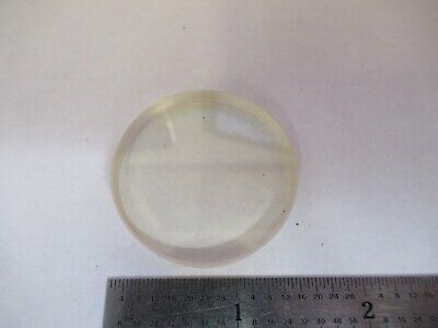 OPTICAL ZERODUR FLAT 1.5&quot; DIAMETER LENS LASER OPTICS AS PICTURED &amp;15-FT-X52