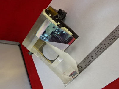 MICROSCOPE PART POLYVAR REICHERT LEICA ASSEMBLY PRISM HEAD OPTICS AS IS #V2-B-99