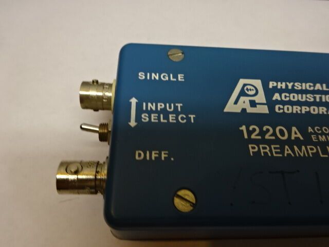 PHYSICAL ACOUSTIC EMISSION COPR AE 1220A 20H fi PRE-AMPLIFIER SENSOR AS IS #Lob