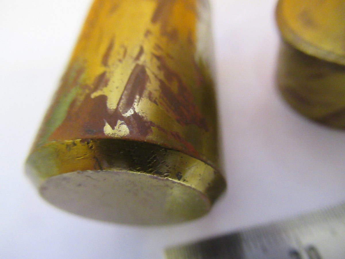 EMPTY BAUSCH LOMB BRASS OBJECTIVE CANISTER MICROSCOPE PART AS PICTURED Y1-A-38