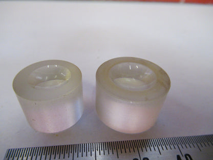 LOT 2ea OPTICAL GLASS LENS PLANO CONCAVE PL-CC OPTICS X3-B-61