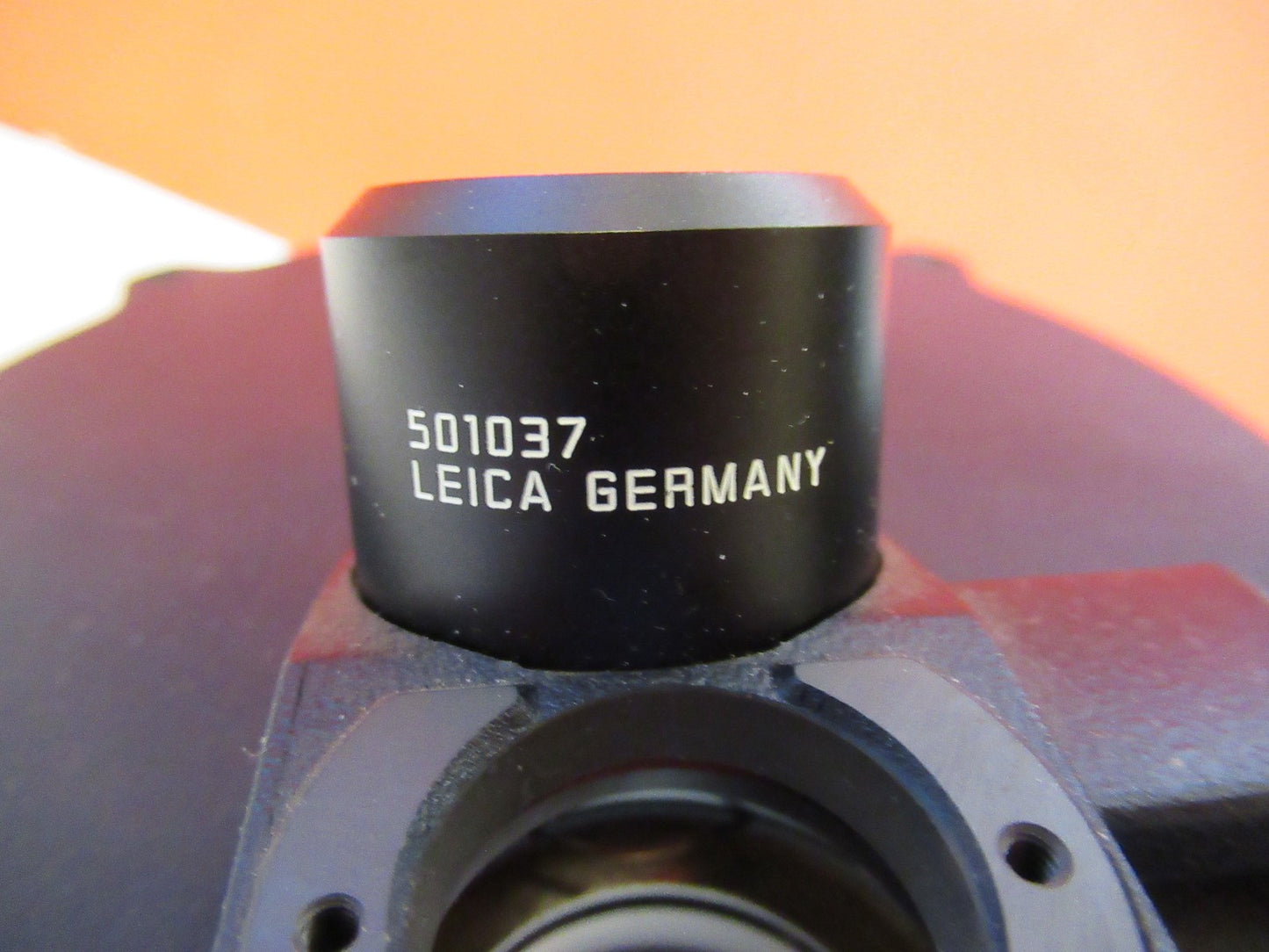 LEICA LEITZ GERMANY DMRB CONDENSER 501012 MICROSCOPE PART AS PICTURED T7-A-89