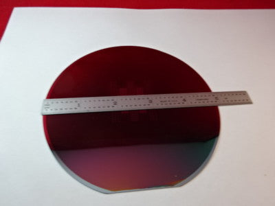 COLLECTABLE SEMICONDUCTOR WAFER SILICON WITH COMPONENTS NICE AS IS #83-A-23