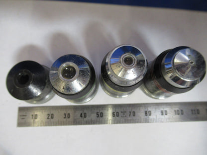 Lot Objectives Lenses Steindorff Optics Microscope Part