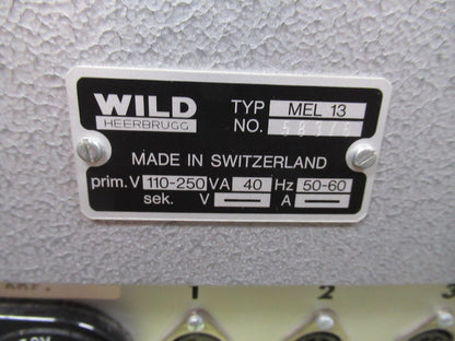 Wild Swiss Power Supply MEL-13 Microscope Part