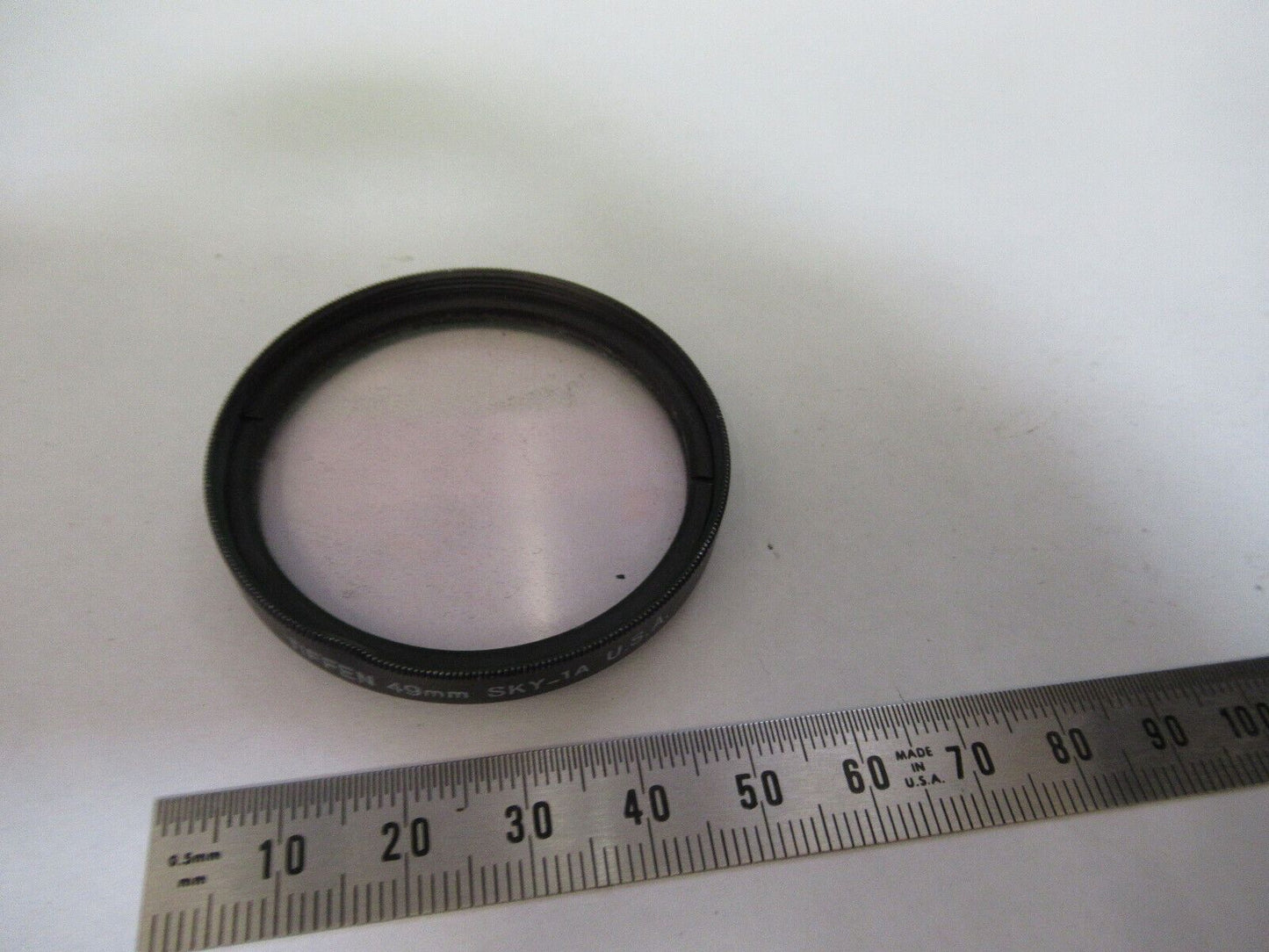 CAMERA LENS COVER FILTER TIFFEN SKYLIGHT 1A 49mm AS PICTURED R2-A-114