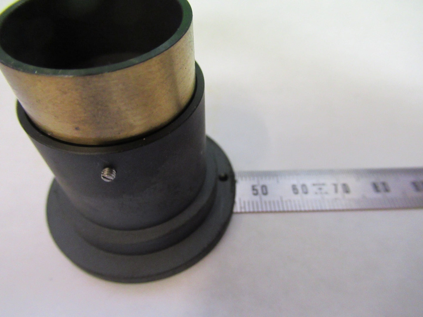 ZEISS GERMANY BRASS MOUNTED LENS OPTICS MICROSCOPE PART AS PICTURED U8-B-15