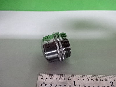 MIKROSKOP TEIL OBJEKTIV LEITZ WETZLAR DEUTSCHLAND 3.5X OPTIK AS IS B#4-DT-A-4