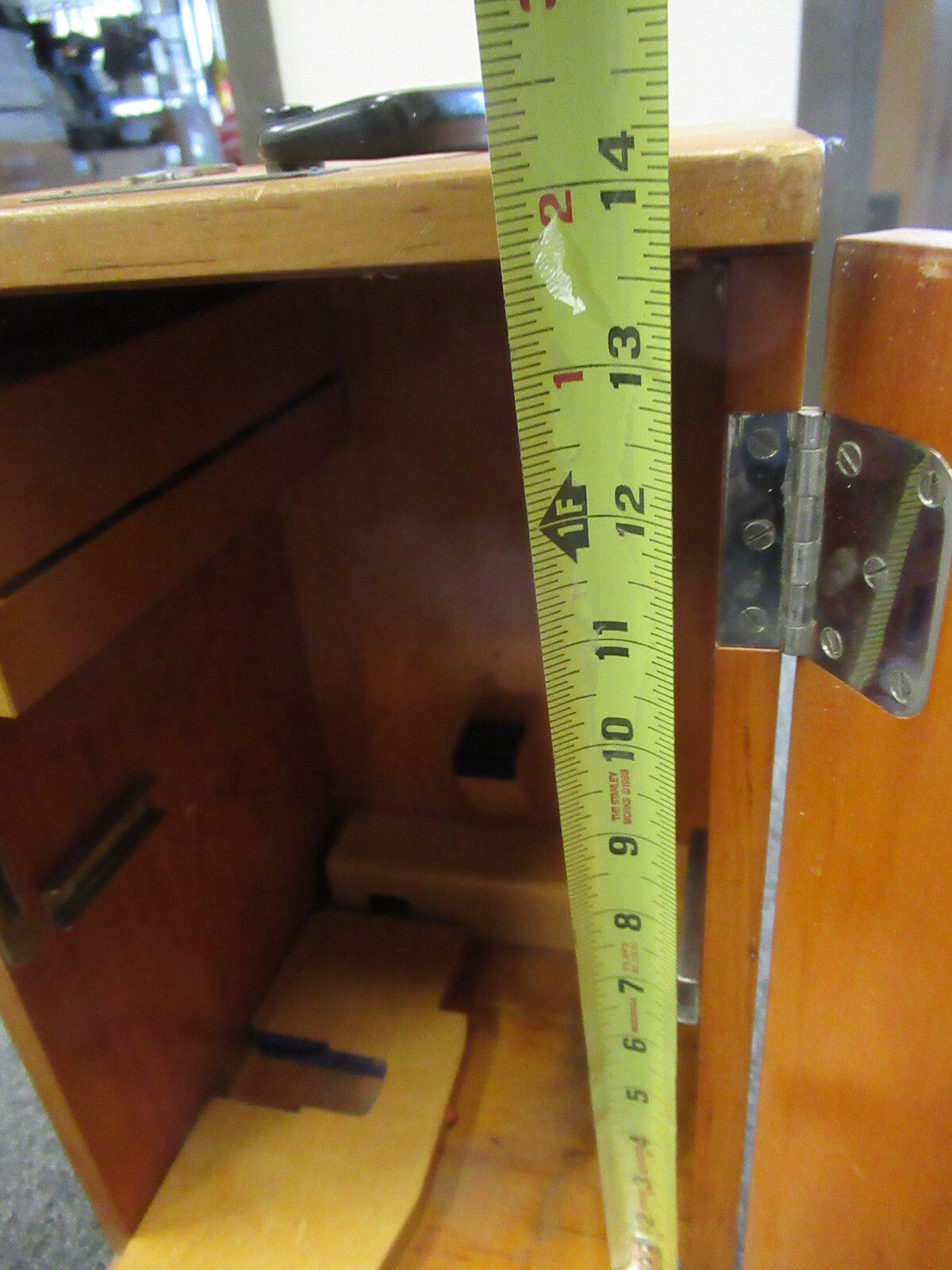 Empty Wood Cabinet for Antique Carl Zeiss AG Germany Microscope Part