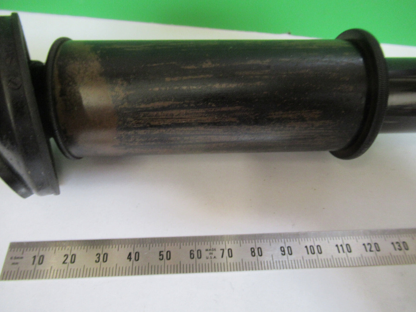 Antique Bausch & Lomb Brass Tubus + Nosepiece Microscope Part
