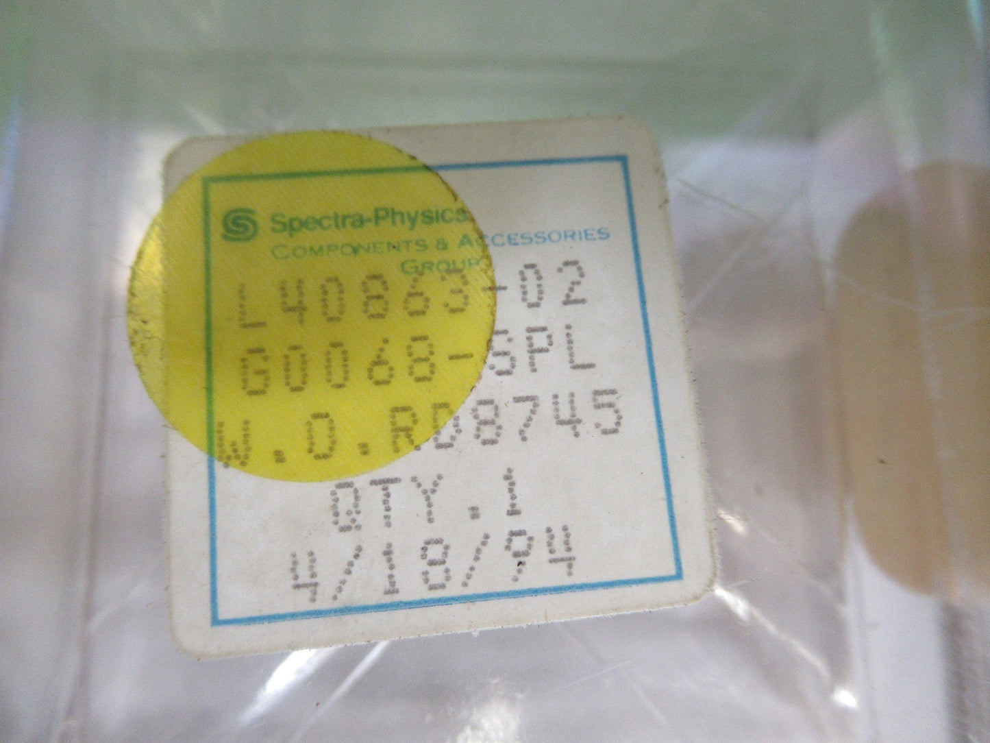 OPTICAL SPECTRA PHYSICS COATED MIRROR LENS PHOTONICS OPTICS AS PICTURED T6-B-34