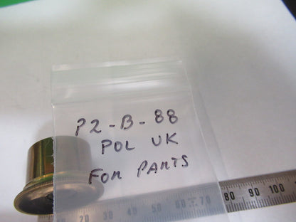 Antique Brass Polarizer Pol Piece UK England Microscope Part