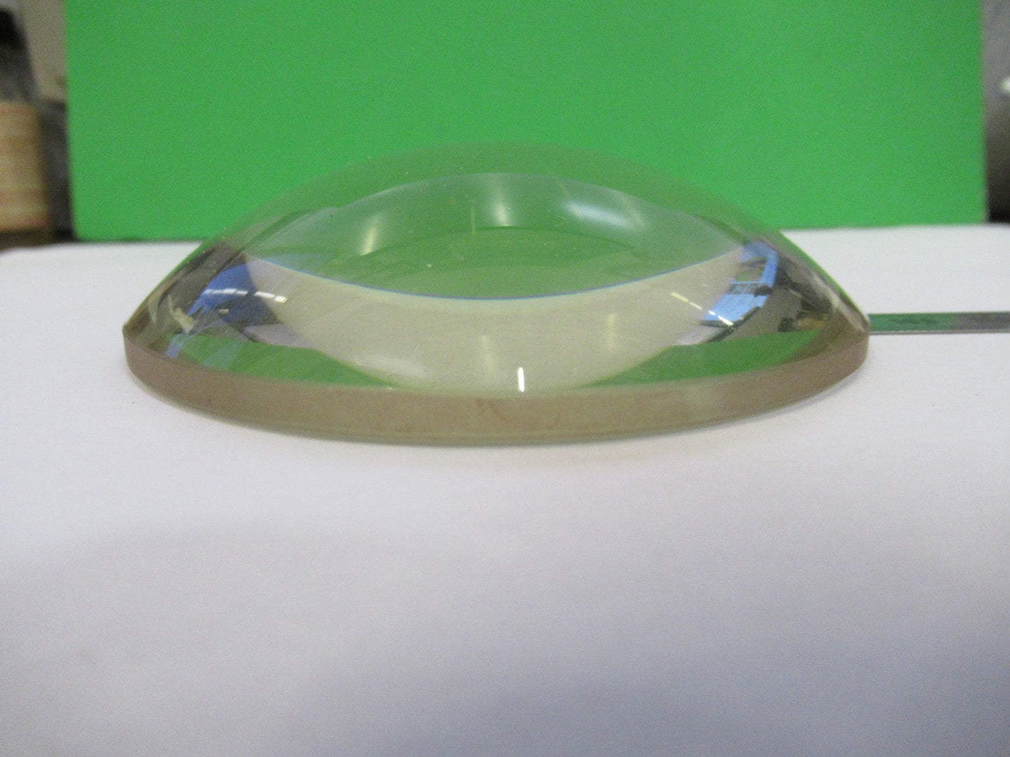OPTICAL PLANO CONVEX DARKER GLASS MIL SPEC OPTICS AS PICTURED V3-A-01