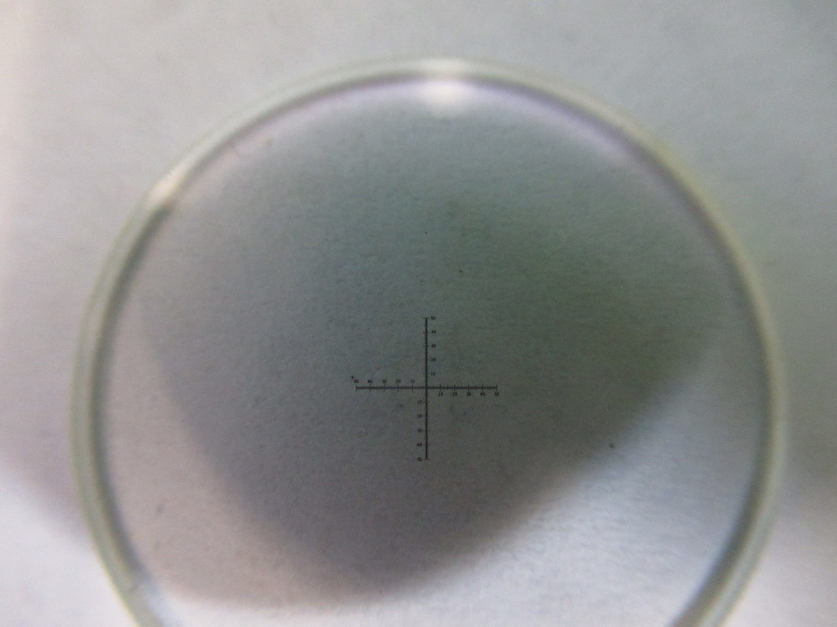Optical Glass Reticle Micrometer Crosshair Microscope Part