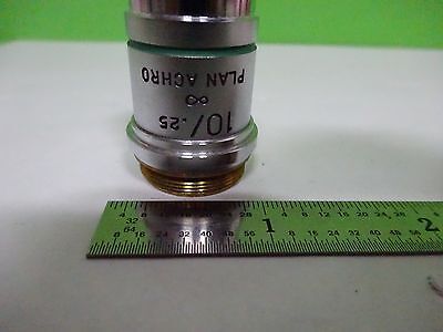 MICROSCOPE PART OBJECTIVE AO 10X ACHROMAT AMERICAN OPTICS AS IS  BIN#W3-35