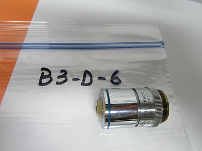 MICROSCOPE OBJECTIVE BAUSCH LOMB 4X OPTICS BIN#B3-D-6