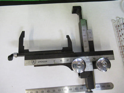 Antique American Optical Co. Spencer Lens Co. Xy Clips Assembly Stage Microscope Part