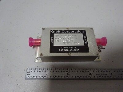 RF MICROWAVE AMPLIFIER Q-BIT 150 MHz FREQUENCY 15-24 VDC AS IS BIN#TC-4-2-W