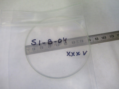 OPTICAL BK7 FLAT GLASS WINDOW OPTICS STAGE MICROSCOPE 80mm AS PICTURED S1-B-04