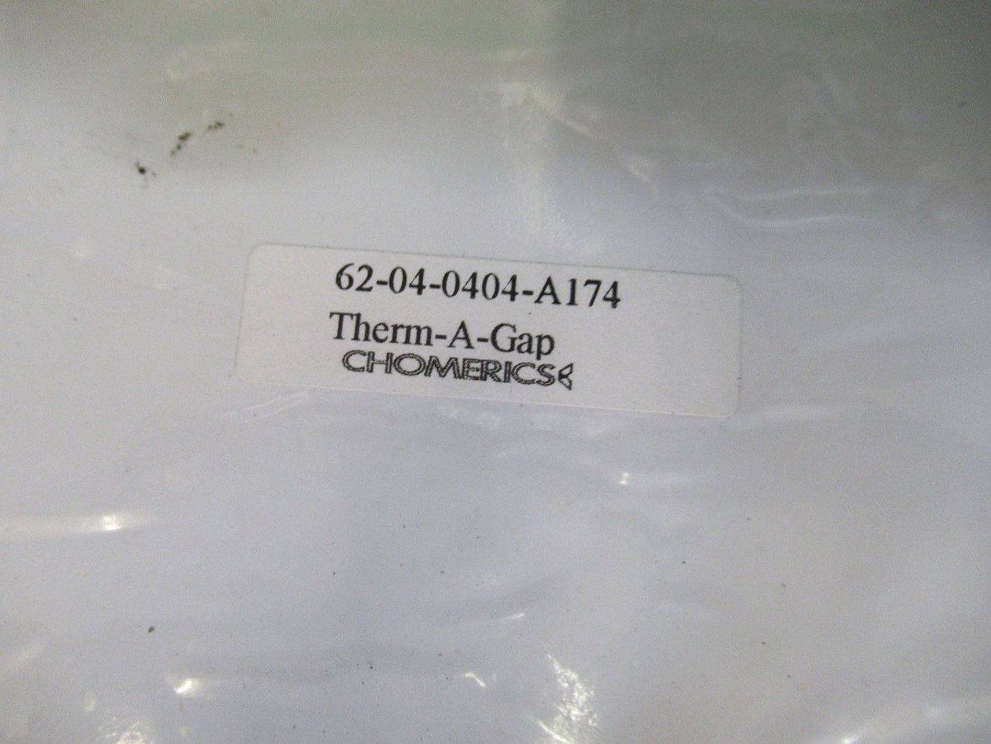 CHOMERICS THERMAL GAP 62-04-0404-A174  HEAT CONTROL  LAYER AS PICTURED U8-A-57