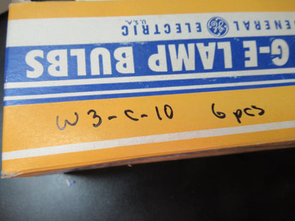 LAMP BULB GE LOT 6 PIECES 6S6-M 6W 120V AS PICTURED W3-C-10