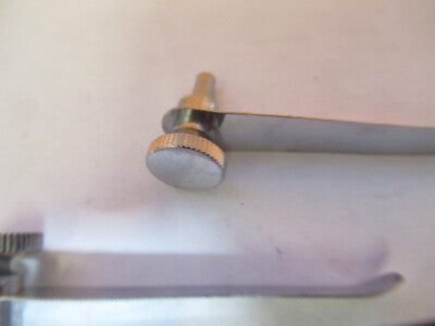 PAIR ANTIQUE CLIPS UNITRON JAPAN MICROSCOPE PART AS PICTURED 4B-FT-14