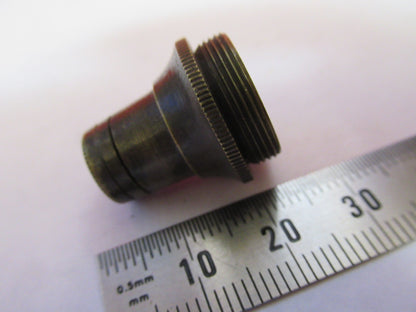 Antique Brass UK Objective Lens Optics Microscope Part