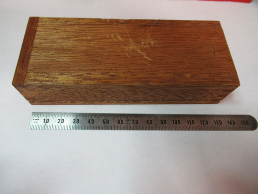 ANTIQUE WOOD CONTAINER EMPTY BAUSCH LOMB USA MICROSCOPE PART T9-A-40