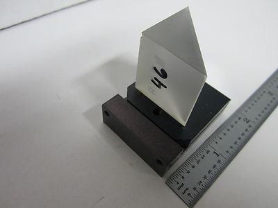 OPTICAL MICROSCOPE PART DMR LEICA MOUNTED MIRROR OPTICS AS IS BIN#D2-P-18