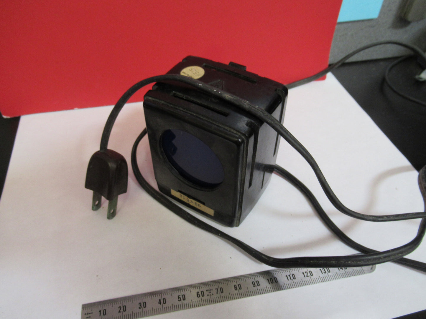 ANTIQUE BAUSCH LOMB ILLUMINATOR LAMP WORKS MICROSCOPE PART AS PICTURED T9-A-51