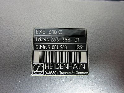 HEIDENHAIN EXE 610C PULSE SHAPER 26338301 GERMANY AS IS BIN#J3-01