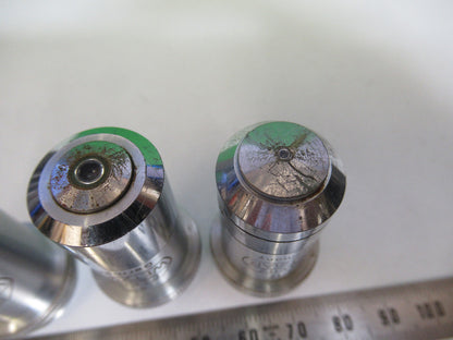 Lot Objectives Lenses Ernst Leitz Germany Microscope Part