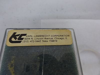 OPTISCHE FLACHLASEROPTIK VON KARL LAMBRECHT WIE BESEHEN BIN#M4-92